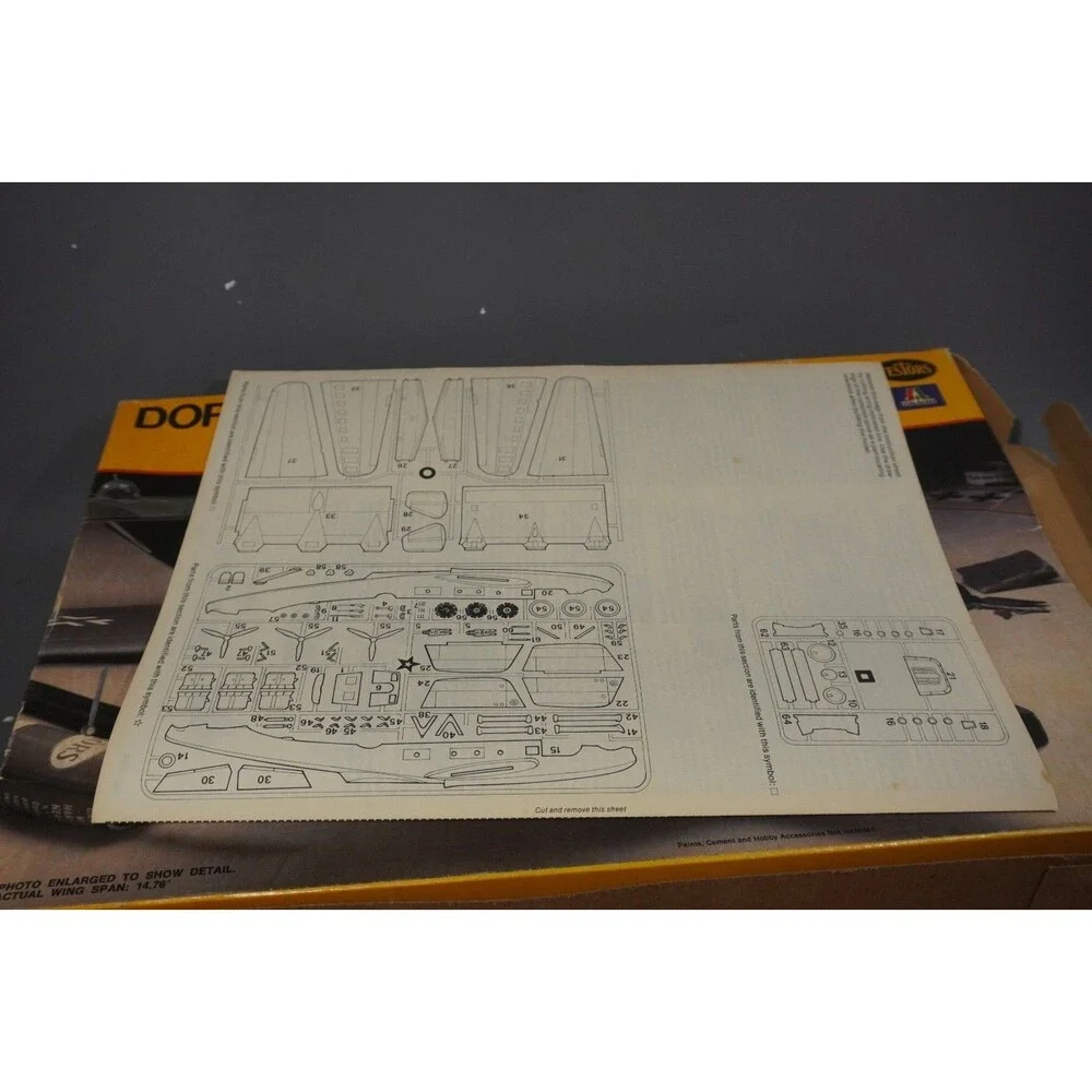 Vintage Testors 1/72 Scale Dornier Do 24 German Flying Boat Model Kit 868 New